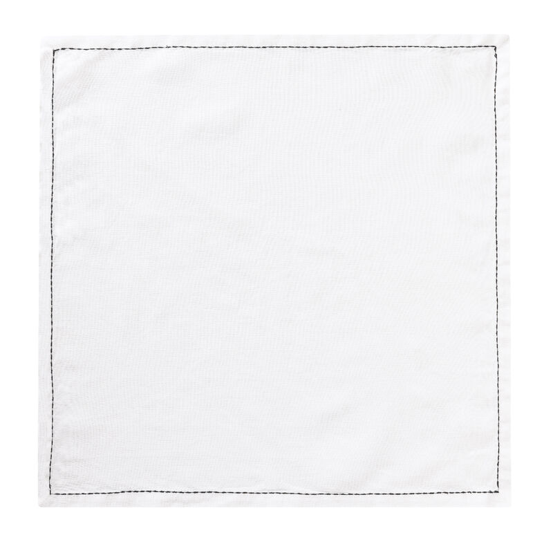 Napkin Nuances White 45x45 50% cotton - 50 % linen, , hi-res image number 1